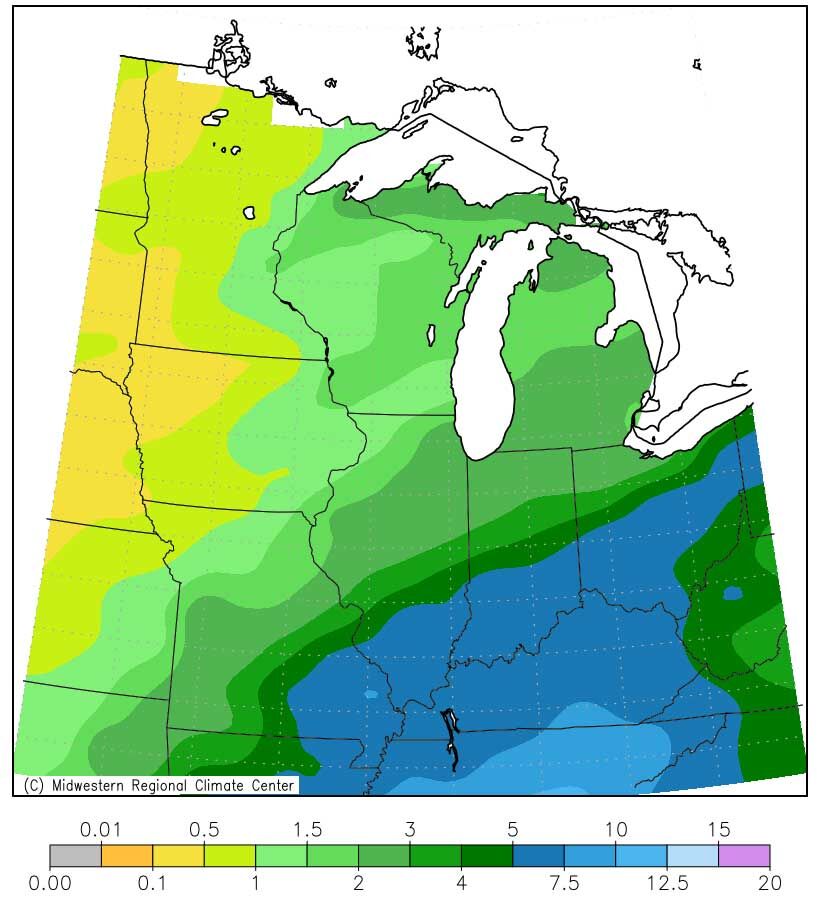 Weather outlook map